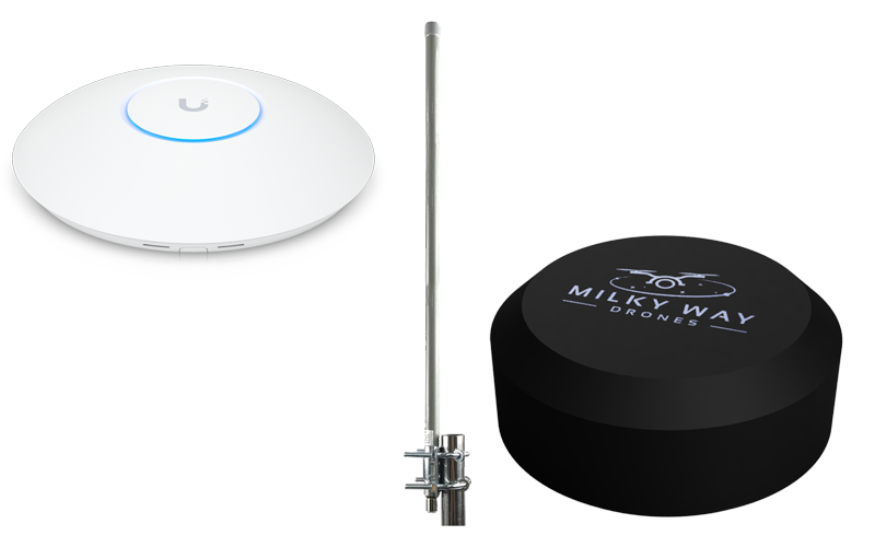 Professional ground control station equipment including antenna and control unit