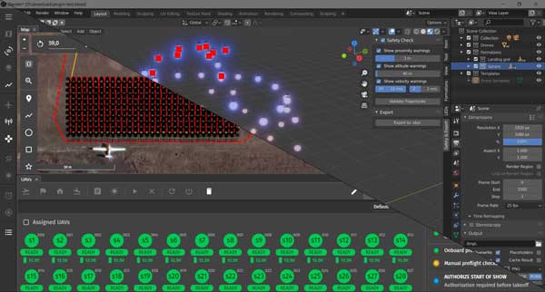 Skybrush drone show software interface